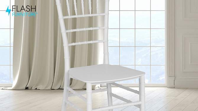Flash Furniture HERCULES Series Resin Stackable Chiavari Chair, 2 of 12, play video