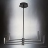 Urban Ambiance Luxury Cosmopolitan Indoor Chandelier,  8-3/4''H x 28-1/4"W x 28-1/4''D,  Matte Black Finish, UHP4823 - 4 of 4
