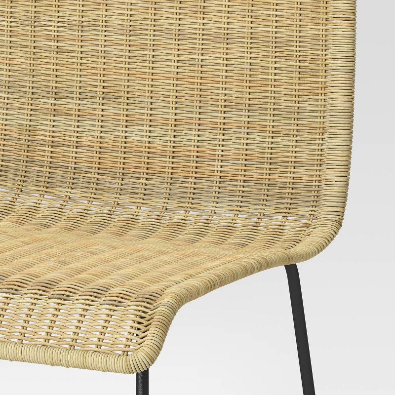 Chapin Modern Woven Dining Chair with Metal Legs Threshold - Threshold&#8482;, 6 of 10