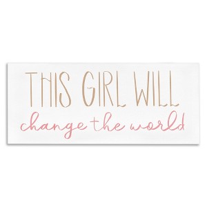 Stupell Industries Girl Power Motivational Phrase, 40" x 17" - 1 of 4