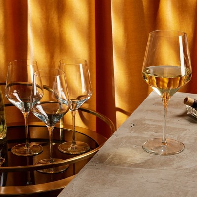 Libbey Signature Greenwich 20 Oz Clear White Wine Glasses Set of 4