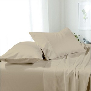 Egyptian Linens Basics Super Soft Easy Care Microfiber Sheet Set - 15" Pockets - 1 of 4