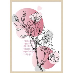 Amanti Art Sakura 15 by Samira Yanushkova Wood Framed Wall Art Print - 1 of 4