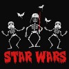 Juniors Womens Star Wars Halloween Vader Skeletons Cowl Neck Sweatshirt - 2 of 4