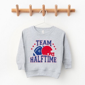 The Juniper Shop Team Halftime Distressed - Blue Toddler Graphic Sweatshirt - 1 of 3