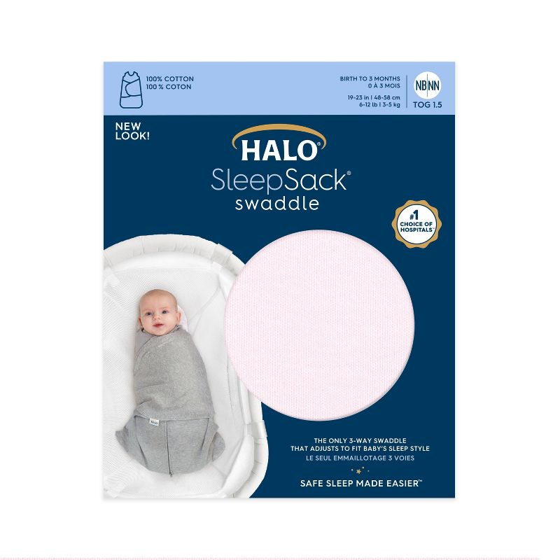 HALO Innovations Sleepsack 100% Cotton Swaddle Wrap, 5 of 12