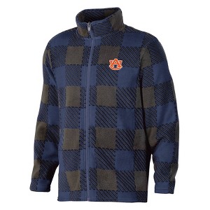 NCAA Auburn Tigers Boys' Buffalo Checkered Fleece T-Shirt - 1 of 3