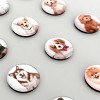 Wrapables Crystal Glass Magnets, Refrigerator Magnets for Office Whiteboards, Cabinets, Lockers (Set of 12), Dogs - 3 of 4