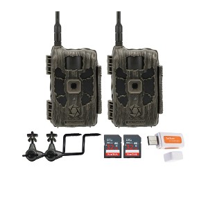 Stealth Cam 40MP Deceptor Max Cellular Trail Camera with Simple Camera Holder 32GB Memory Cards and Card Reader(2 Pack) - 1 of 4