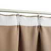 Aghana Digitals 2-Pack Taupe Blackout Curtains 55.1x88.6", 100% Polyester with Metal Hooks for - 4 of 4