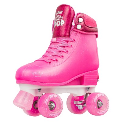 HYPRO PINK BLUE STAR Wheeled Sneaker Youth size 13 Roller Skates PERFECT !!! 