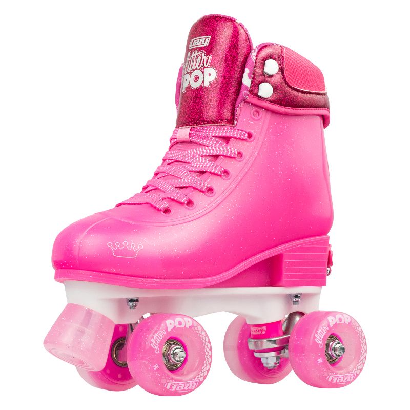 Crazy Skates Adjustable Roller Skates For Girls - Glitter Pop Collection - Size Adjustable To Fit Four Sizes, 1 of 7