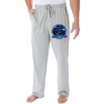 The Polar Express Men's Train Circle Logo Loungewear Sleep Pajama Pants Heather Grey