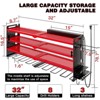WOWLIVE 4 Tier Storage Rack for Garage, Heavy Duty Rack, Large Power Tool Organizer Wall Mount with Charging Station, 8 Drill Holder - 2 of 4