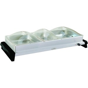 Broil King Professional Family Size Buffet Server w/Stainless Base & Plastic Lids - NBS-3SLP - 1 of 1