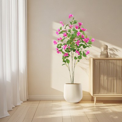 Artificial Tree With Real Touch Leaves, Green Plant Bougainvillea Tree For Photography Studio Atmosphere Decoration Artificial Landscape
