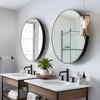 Dovelina Round Aluminum Framed Bathroom Vanity Mirror Hanging Mirror（Set of 2) - 2 of 4