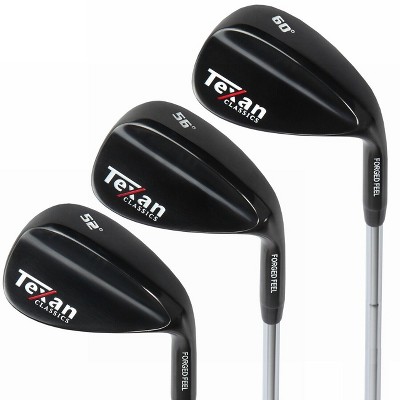 TEXAN CLASSICS II GUN METAL Mens Right Hand Golf wedge set 52-56-60 3 wedge set