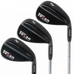 TEXAN CLASSICS II GUN METAL Mens Right Hand Golf wedge set 52-56-60 3 wedge set - 1 of 4
