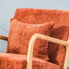 Nordlys Solid Wood and Fabric Rocking Chair Countryside Style Living Room - 3 of 4