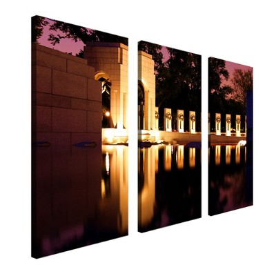 Trademark Fine Art -CATeyes 'Heroes' set of 3 Ready to Hang Art
