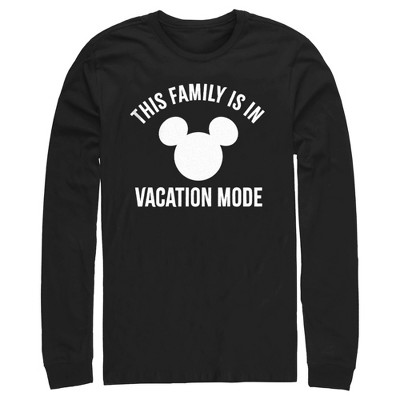 Men's Mickey & Friends This Family Is in Vacation Mode Long Sleeve Shirt