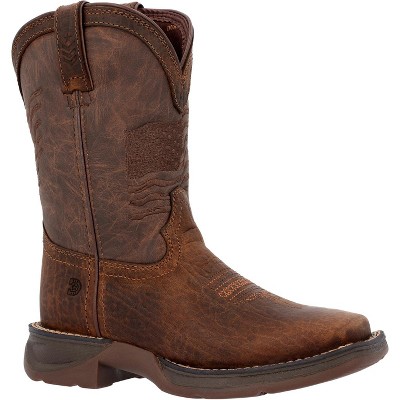 Kids Durango® Lil' Rebel™ Acorn Flag Western Big Kids Boot