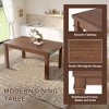 ACEPANO 6-Piece Modern Dining Set with Rectangle Kitchen Table, 4 Upholstered Chairs & Bench For Dining Room & Living Room-Natural - 4 of 4