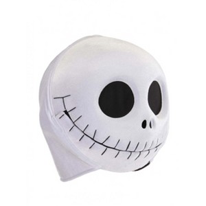 HalloweenCostumes.com One Size Fits Most   Nightmare Before Christmas Jack Skellington Mouth Mover Halloween Costume Mask,  Black/White - 1 of 4