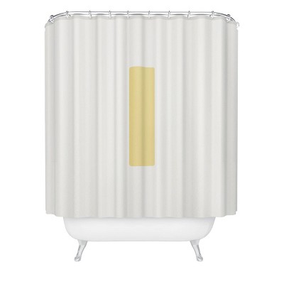 Deny Designs April Lane Art Block Monogram Shower Curtain