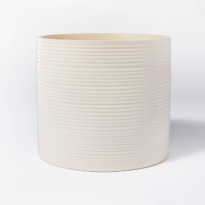 7" x 8" Textured Ceramic Vase Off White - Threshold™ designed with Studio McGee