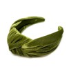 Wrapables Wide Top Knot Velvet Headbands, Apple Green - 2 of 4