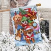 Briarwood Lane Winter Christmas House Flag 40x28 For Outdoor Festive Pups For Christmas House Flag - 4 of 4