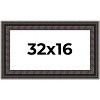 PosterPalooza | Panoramic 3.5" Wide Ornate Black Frame - UV Acrylic, Foam Board Backing, Hanging Hardware - 2 of 4