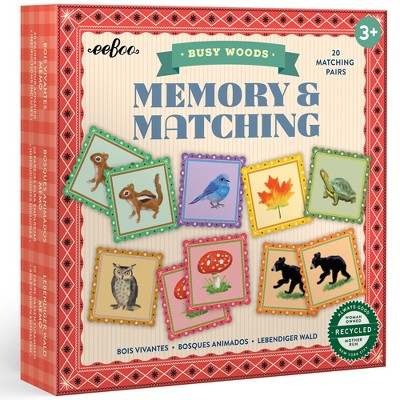 eeBoo Memory & Matching Game: Busy Woods GMWMG