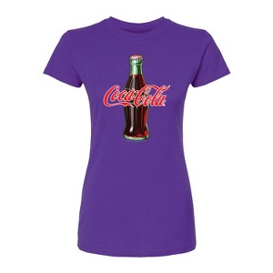 Women's - Coca-cola - Coke Bottle Logo Fitted Graphic T-Shirt - 1 of 1