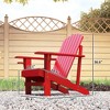 Wooden Adirondack Chair with Cup Holder - 3 of 4