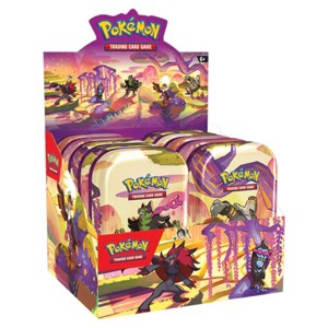 Shrouded Fable Pokemon Scarlet & Violet TCG Sealed Display of 10 Mini Tins - 1 of 2