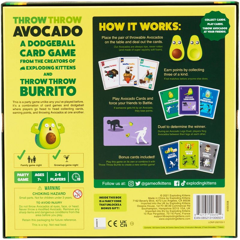 Throw Throw Avocado Game by Exploding Kittens, 4 of 11