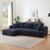 108.3" Chenille Tufted L-Shaped Modular Sectional Sofa with Left Arm Chaise Lounge, No Assembly Required - 2 of 4