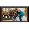 PosterPalooza | Photo Size Decor Brown Picture Frame - UV Acrylic, Foam Board Backing, Hanging Hardware - 2 of 4
