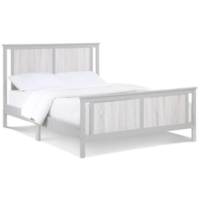 Infurnic Beds, Full Bed Frame with Headboard, No Box Spring Needed for Bedroom, Gray, 80"*50"*40"
