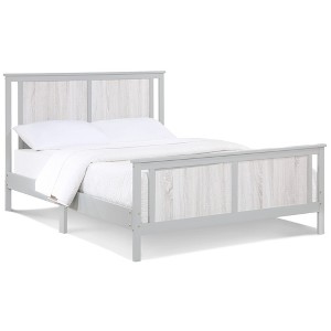 Infurnic Beds, Full Bed Frame with Headboard, No Box Spring Needed for Bedroom, Gray, 80"*50"*40" - 1 of 4