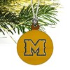 McNeese State University Secondary Logo Mini Small Tiny Wood Christmas Tree Holiday Ornament - 3 of 4