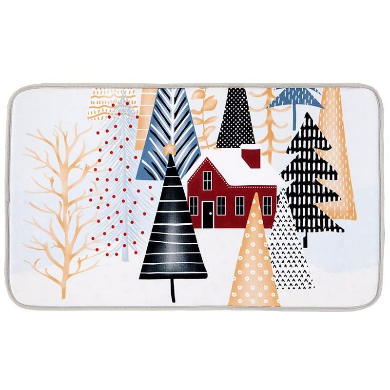 The Lakeside Collection Winter Village Bath Collection - Bath Rug, 3 of 5