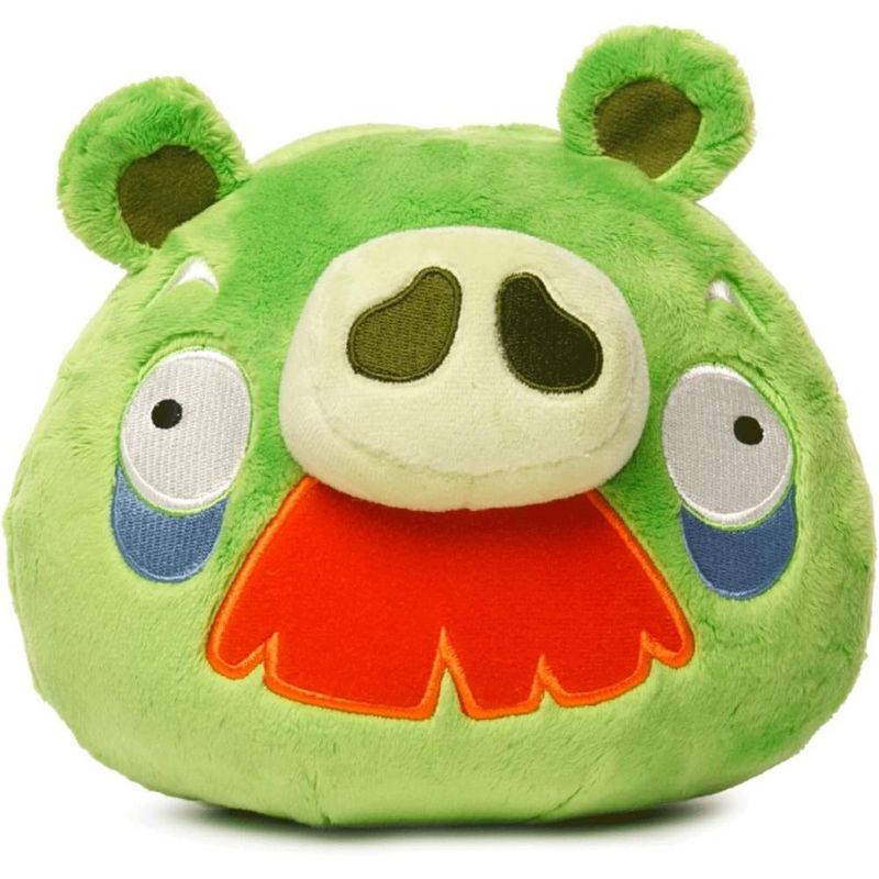 Mighty Mojo Angry Birds Moustache Pig Collectible Plush 8", 1 of 4