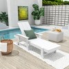 WestinTrends Ashore Modern Reclining Chaise Lounge With Arms & Wheels - 2 of 4