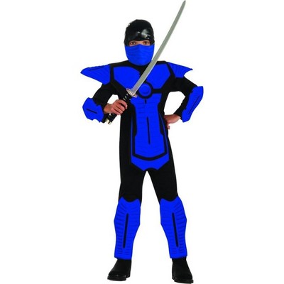 Rubie's Blue Ninja Molded Armor Jumpsuit Costume Child : Target