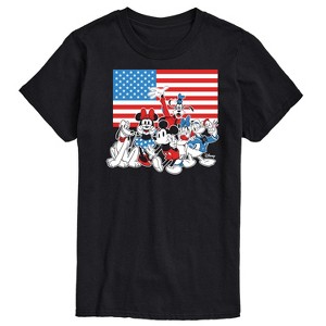 Men's - Disney - Mickey And Friends Flag Short Sleeve Graphic T-Shirt - 1 of 4
