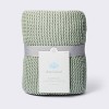 Knit Baby Blanket - Green - Cloud Island™ - 4 of 4